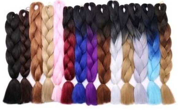 Synthetic Kanekalon Ombre Jumbo Braids by MRD Couture International