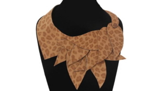 Suede Animal Print Choker  by Pamela's Chic Boutique