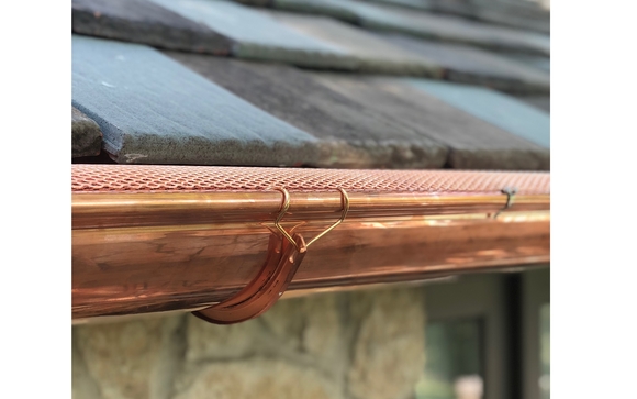 Ludowici Clay TIle Roof with Half Round Copper 6