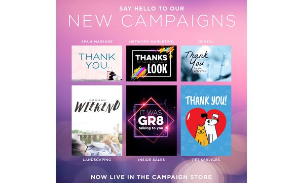 SOC Newsletter...Campaigns for keeping in touch by SendOutCards - Relationship Marketing