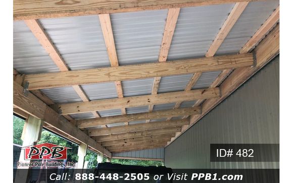 30' W x 40' L x 10' H - Pole Building with Lean-To by ...