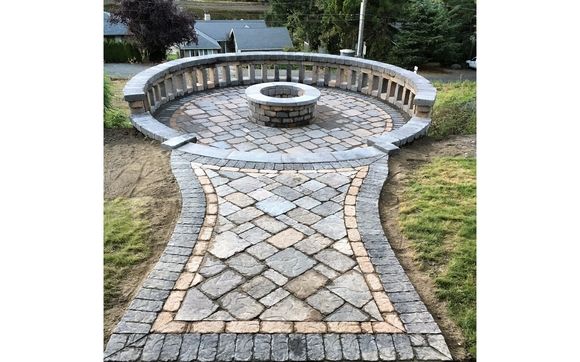 Paver Patio And Fire Pit Installation By Sta Built Construction