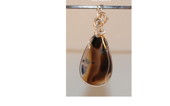 Handmade Wire Wrapped Pendants using natural stones by GNJ Jewelry