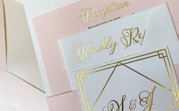 Foil Stamp Wedding Invitations by M.C. Pressure in Saint Augustine, FL ...