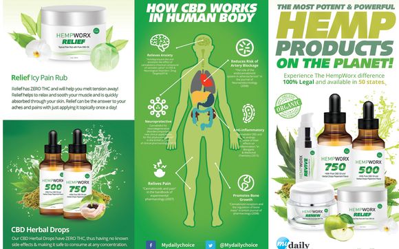 Hempworx CBD oil and skin products by My Daily Choice Hempworx