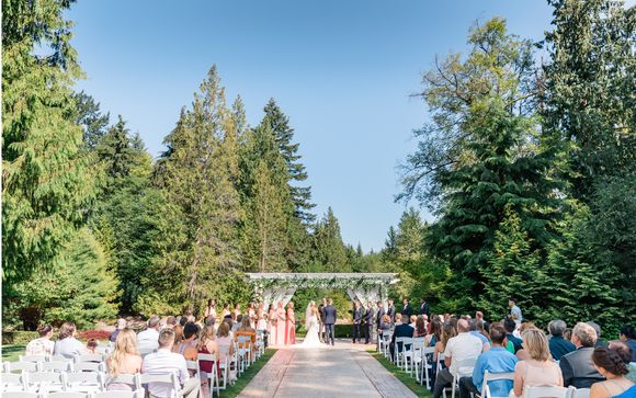 Garden Ceremony White Tent Reception By Rock Creek Gardens