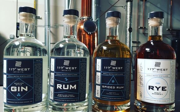 Rum Gin and Whiskey by 117 West Spirits