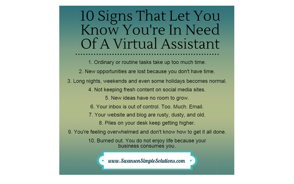 10 Signs That Let You Know You're in Need of A Virtual Assistant by ...