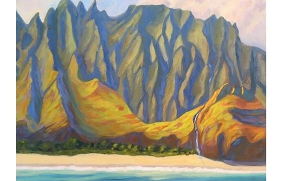 Choose from finished fine art pieces or commission one with your subject matter or color scheme. by Kauai Artwork
