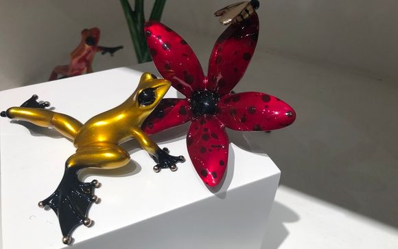 “Buzz” Bronze Sculptures by Tim Cotterill - Frogman  by Shaffer Fine Art Gallery