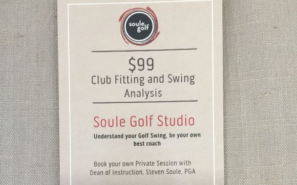 $99 Swing and Club Analysis by Soule Golf Studio