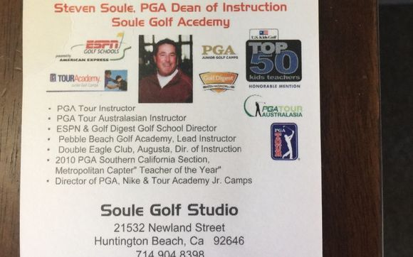 Soule Golf Menu by Soule Golf Studio