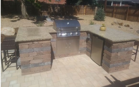 Custom Outdoor Grilling Areas By New Vision Landscape Partners In