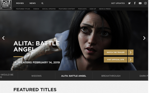 Movie studio work by Carlisa Web Dev Digital Marketing,
