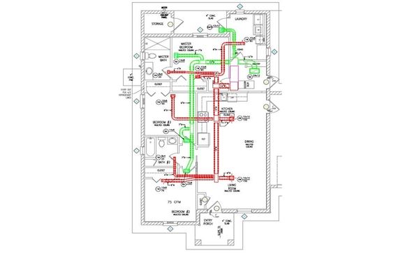 Duct Layout Design, Manual J, D, & S Load Calculations by Correct Air