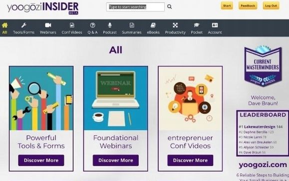Membership, Internal Training, and Digital Course sites by Dave Braun