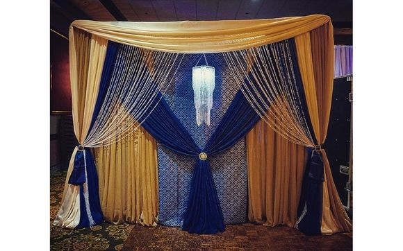 Gold Navy Deluxe Backdrop By Priceless Decor In Stoneham Ma