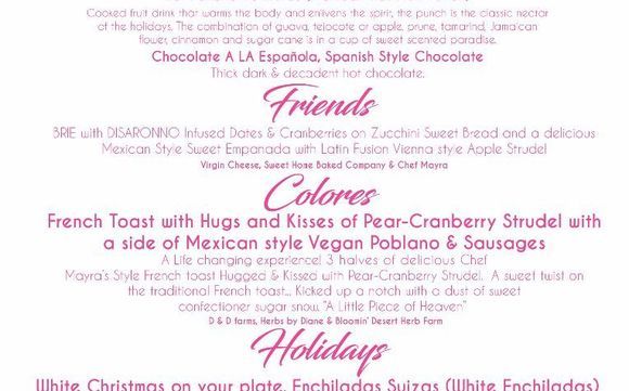 Holiday Menu Farmhouse Brunch by Pura Vida Vegas, LLC