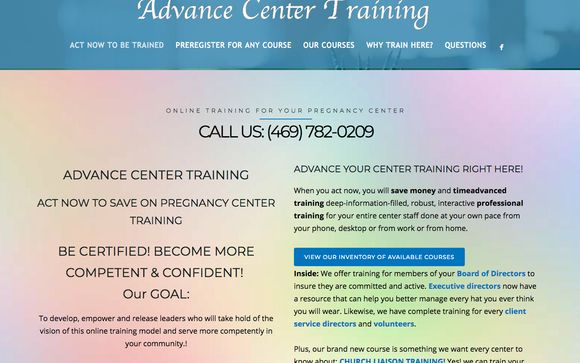 Training for Center leaders, staff, volunteers and more by Last Harvest-The Outreach