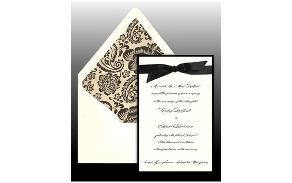 Blooming Corners Wedding Invitation by BattleInk Invitations in ...
