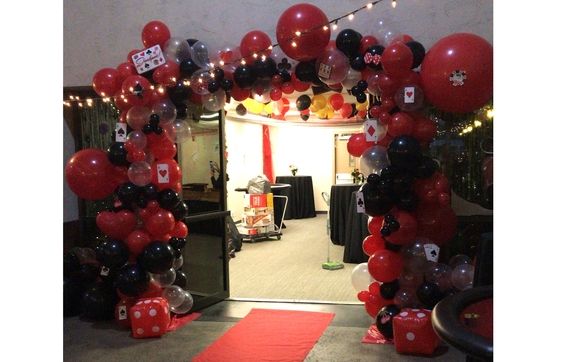 Casino Theme Balloon Arch By Imagic Touch In Pomona Ca Alignable