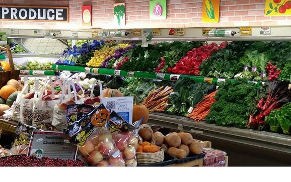 All Organic produce department by Living Earth