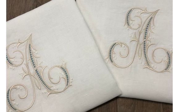 Custom Monogrammed Pillow Shams By The Artful Monogram In Jackson