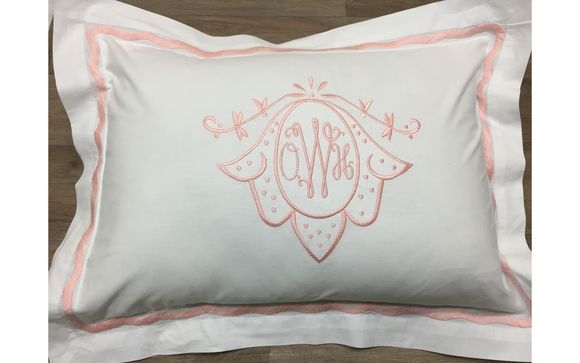 Custom Monogrammed Baby Pillo By The Artful Monogram In Jackson