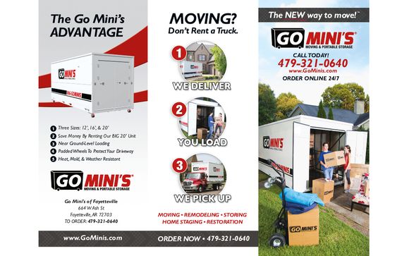 Portable storage for moving or renovations. by Go Mini's in Springdale ...