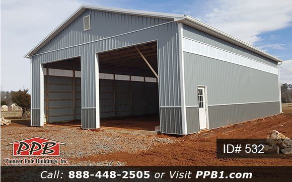 Two Tone Siding Building Id 532 By Pioneer Pole Buildings Inc