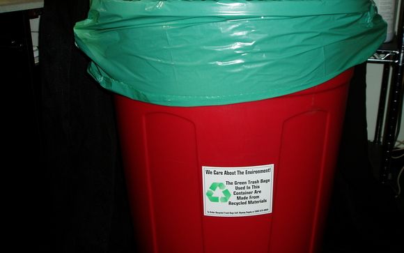 Skyway Supply  Green Recycled Can Liners