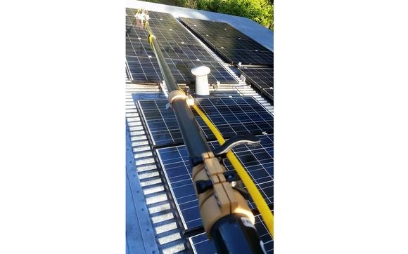 Solar Panel Cleaning by Simple Window Cleaning