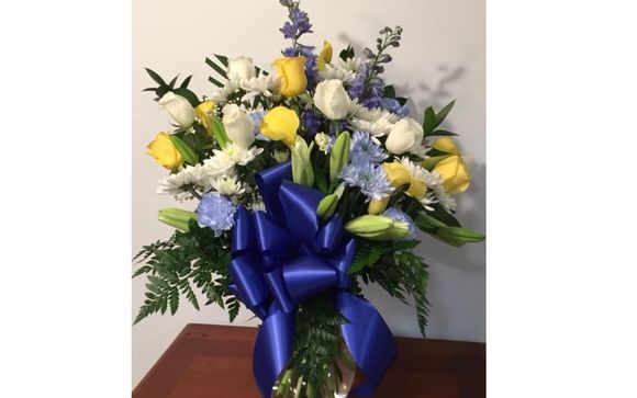 Large flower arrangement by Timeless Elegance Floral Design