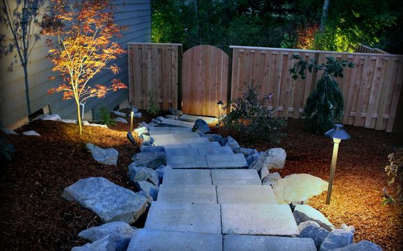 Nigh Lighting by Exstream Landscaping