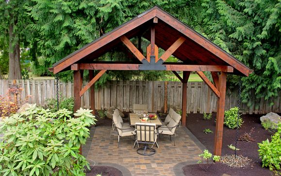 Outdoor Pavilion by Exstream Landscaping