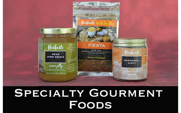 Herbert's Wine Jelly, Peanut Butter Spreads, and Herb Dip/Seasoning Mixes by Carolyn Herbert owner     Herbert's Wine Jelly, LLC