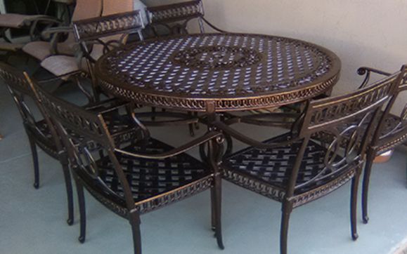 Metal Frame Restoration By Patio Furniture Rescue In Phoenix Az