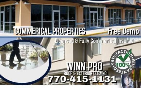 Commercial Property Exterior Cleaning by WINN PRO TURF MANAGEMENT LLC