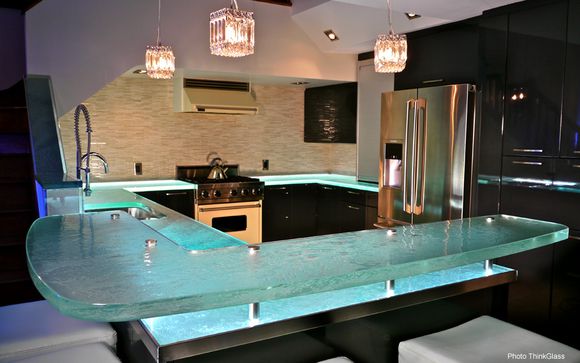 Glass Kitchen Countertops By Thinkglass In Boisbriand Qc Alignable