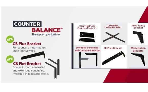 Counterbalance Hidden Brackets For Countertop Overhangs By