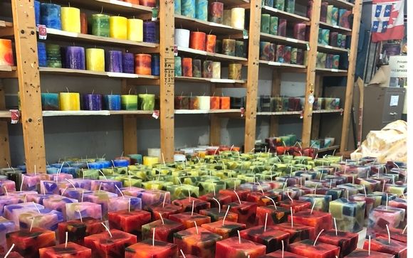 Doozy Candle lanterns and chunks by Bougie Doozy Candle