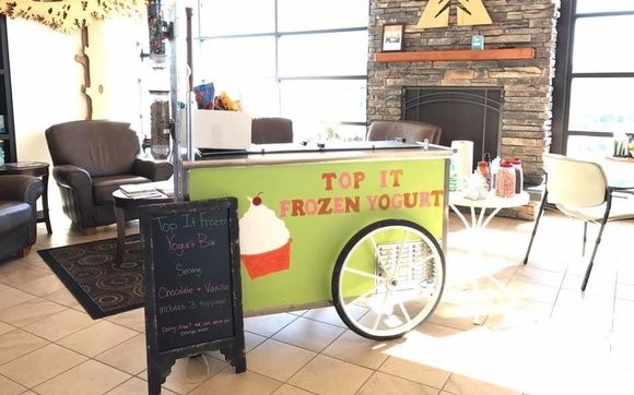 frozen yogurt cart