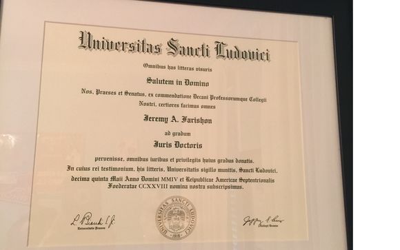 Legal representation. by The Law Offices of Jeremy A. Farishon, L.L.C.