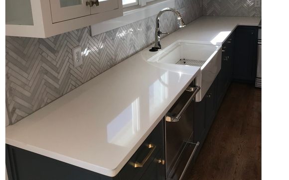 Quartz Kitchen Countertop By Set N Stone Granite In Mcminnville