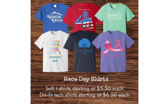 Race event t-shirts by Original Apparel