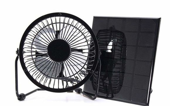 Auto cool solar cheap powered fan