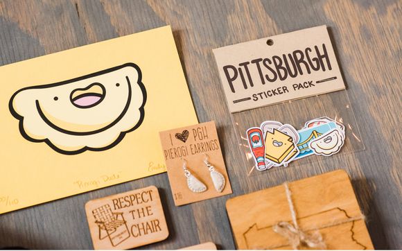 Pittsburgh themed merchandise made in Pittsburgh by Songbird Artistry