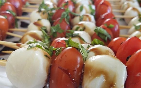 Caprese skewers by Engine 53 Pizza