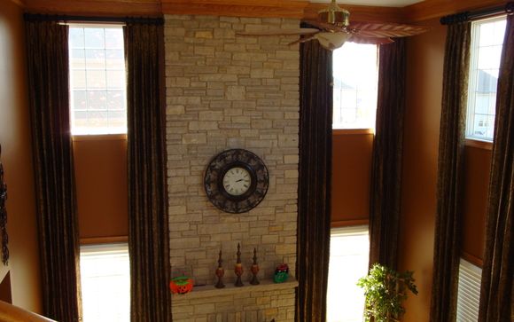 Two Story Drapery Panels By Window Treatments By Design In Lake