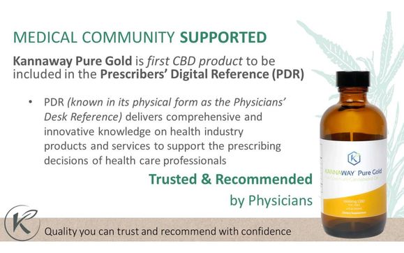 Pure Gold Full Spectrum CBD Oil (found in PDR) by Kannaway
